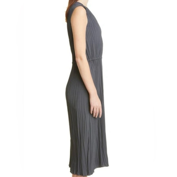Vince Pleated Sleeveless Dress - Picture 4 of 9
